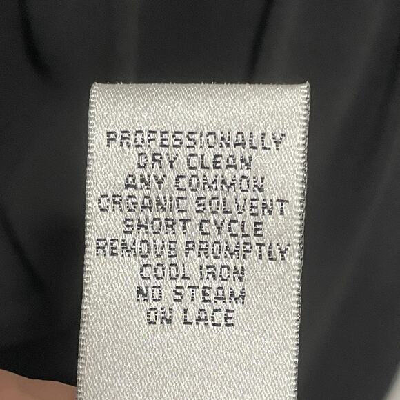 Vintage Y2K Cache Babydoll Mini Dress Size 4 Black Lace Bow HOCO Event Party - Picture 11 of 11